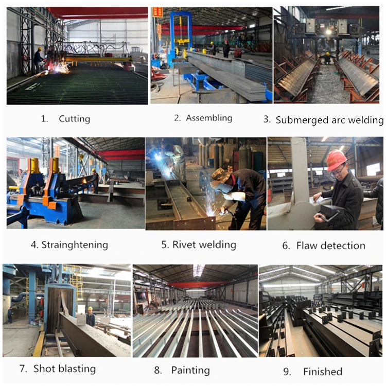 Steel Structure Beam and Steel Column Prefab Steel Structure Industrial House Material