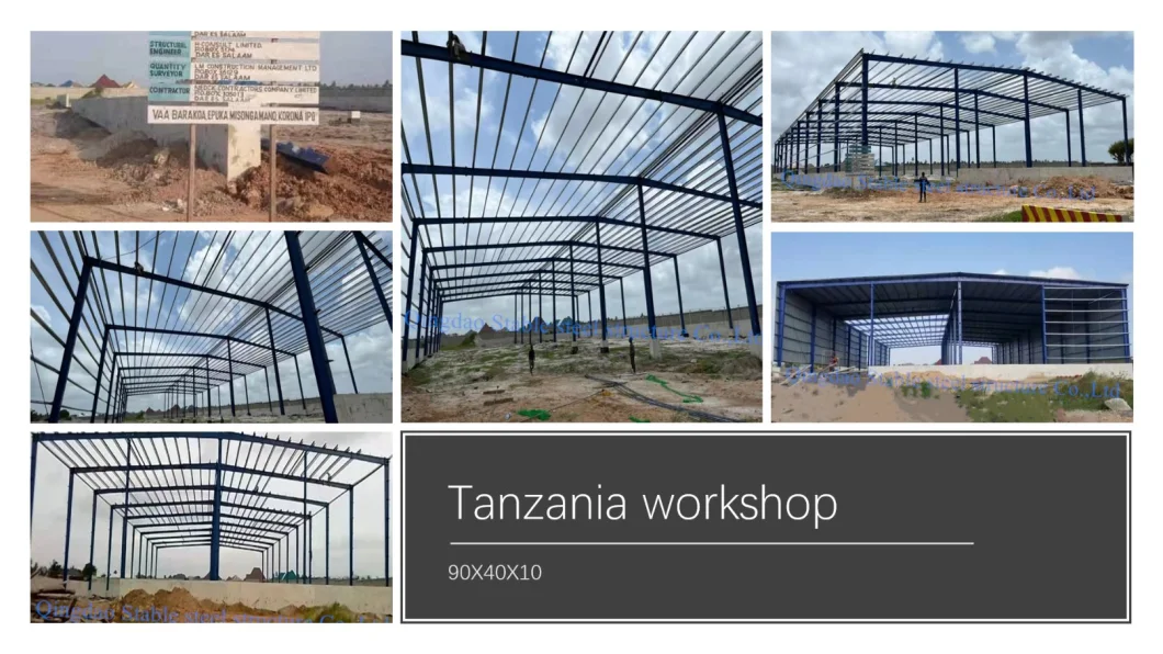 Low Cost Prefabricated Warehouse Workshop Hangar Hall Steel Structure Construction Metal Building