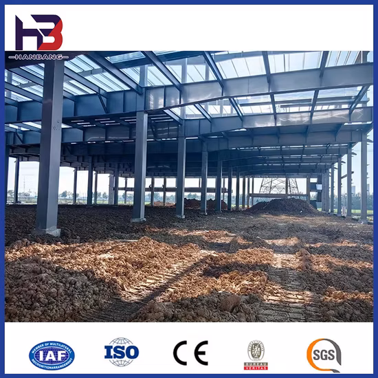 Capannoni prefabbricati con struttura in acciaio, officina per la costruzione di strutture in acciaio