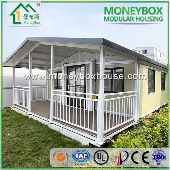 20 piedi nuovo lusso moderno prefabbricato pieghevole modulare vivente mobile portatile chiavi in ​​mano piccolo contenitore prefabbricato espandibile per la spedizione casa